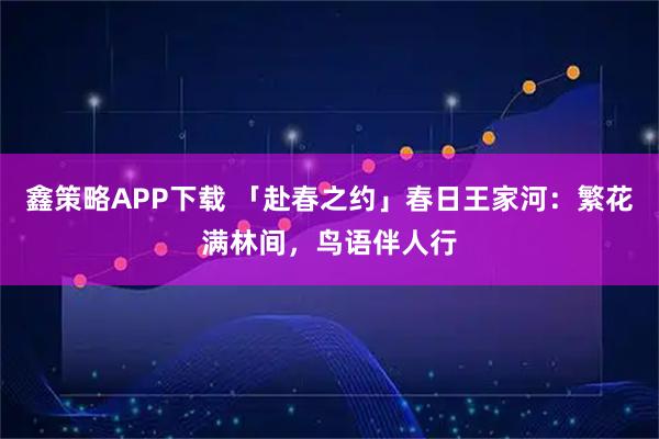 鑫策略APP下载 「赴春之约」春日王家河：繁花满林间，鸟语伴人行